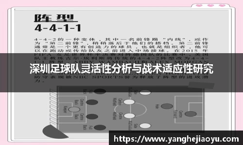 深圳足球队灵活性分析与战术适应性研究